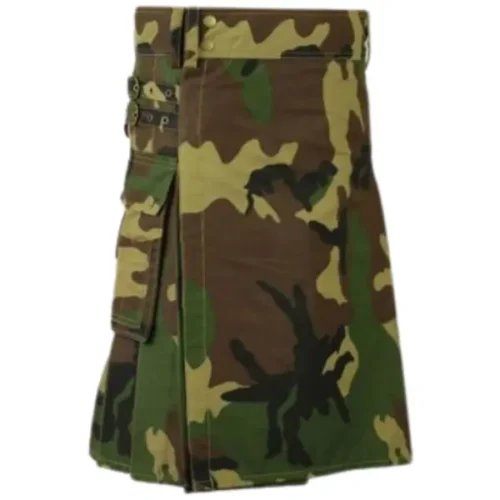 Camouflage Cotton Utility Kilt