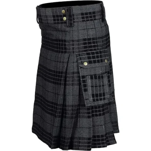 Grey Watch Tartan Utility Kilt