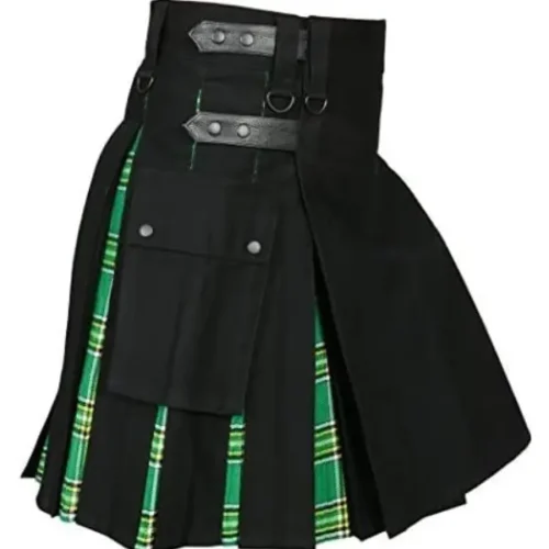 Black and Irish Hybrid Utility Kilt