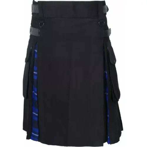 Black and American Patriot Hybrid Utility Kilt