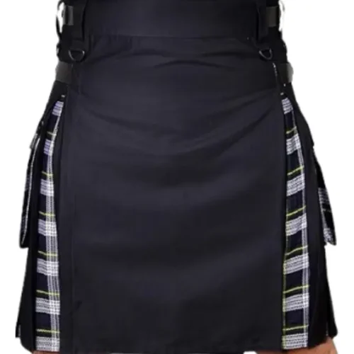 Black and Dress Gordon Hybrid Utility Kilt