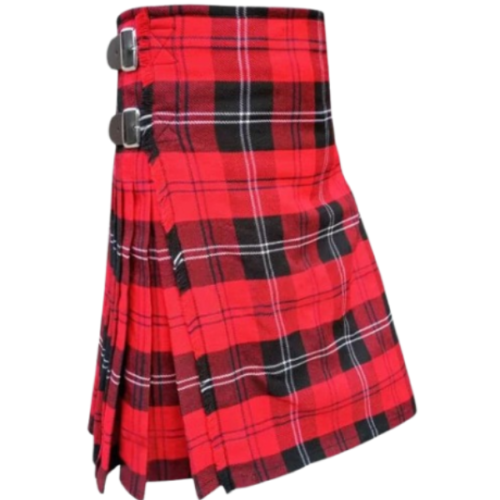 Ramsay Red 8 Yard Traditional Tartan Kilt